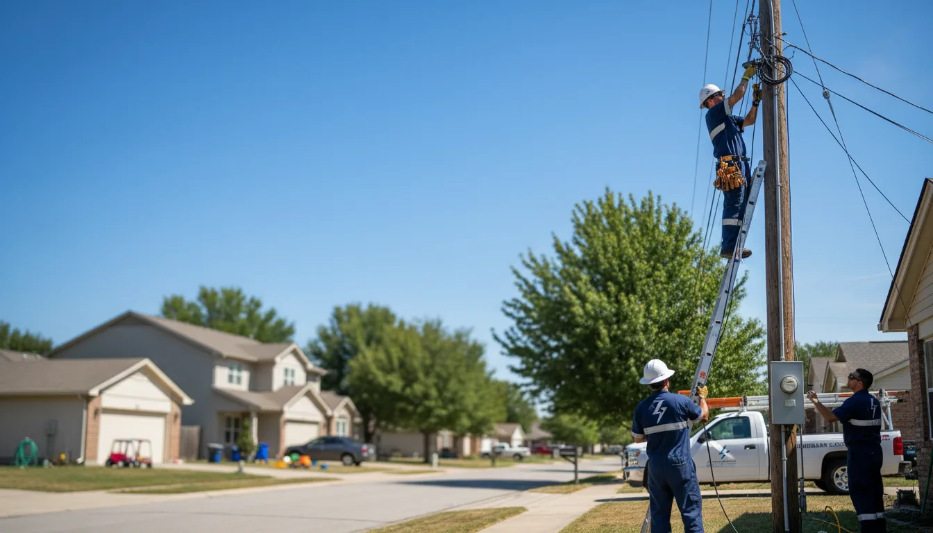 Residential electrician providing installation services in Thaxton, VA